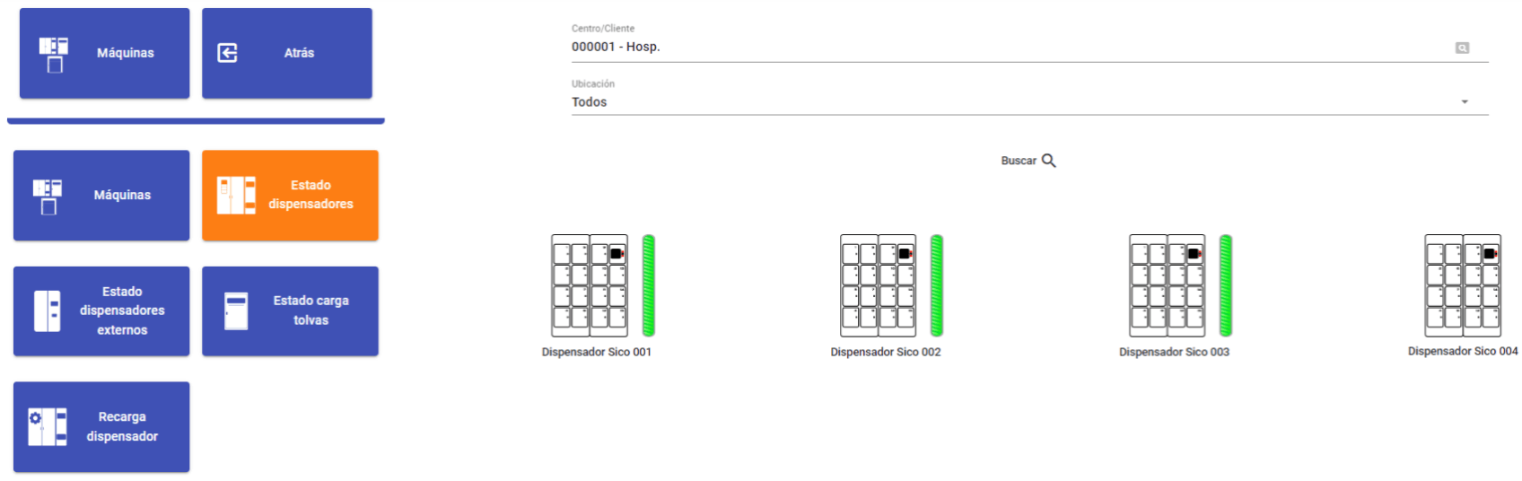 Gestión de equipos del software SicoLares Higia