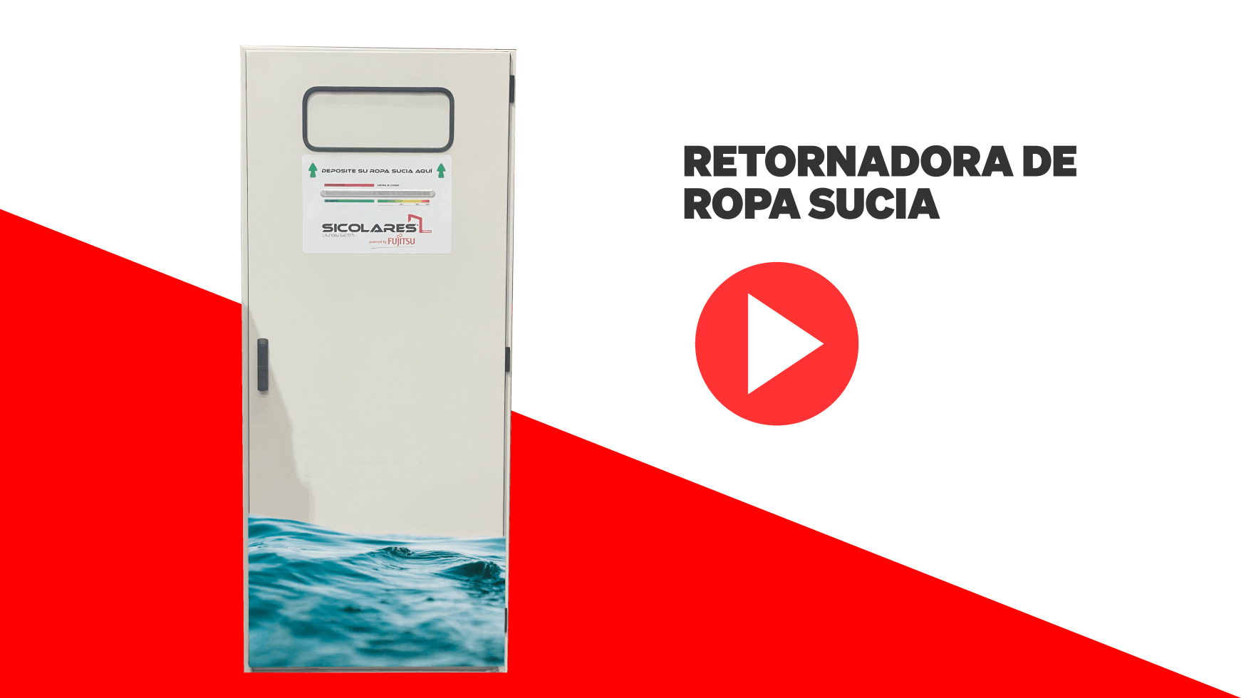 Tolva retornadora de ropa sucia RFID UHF