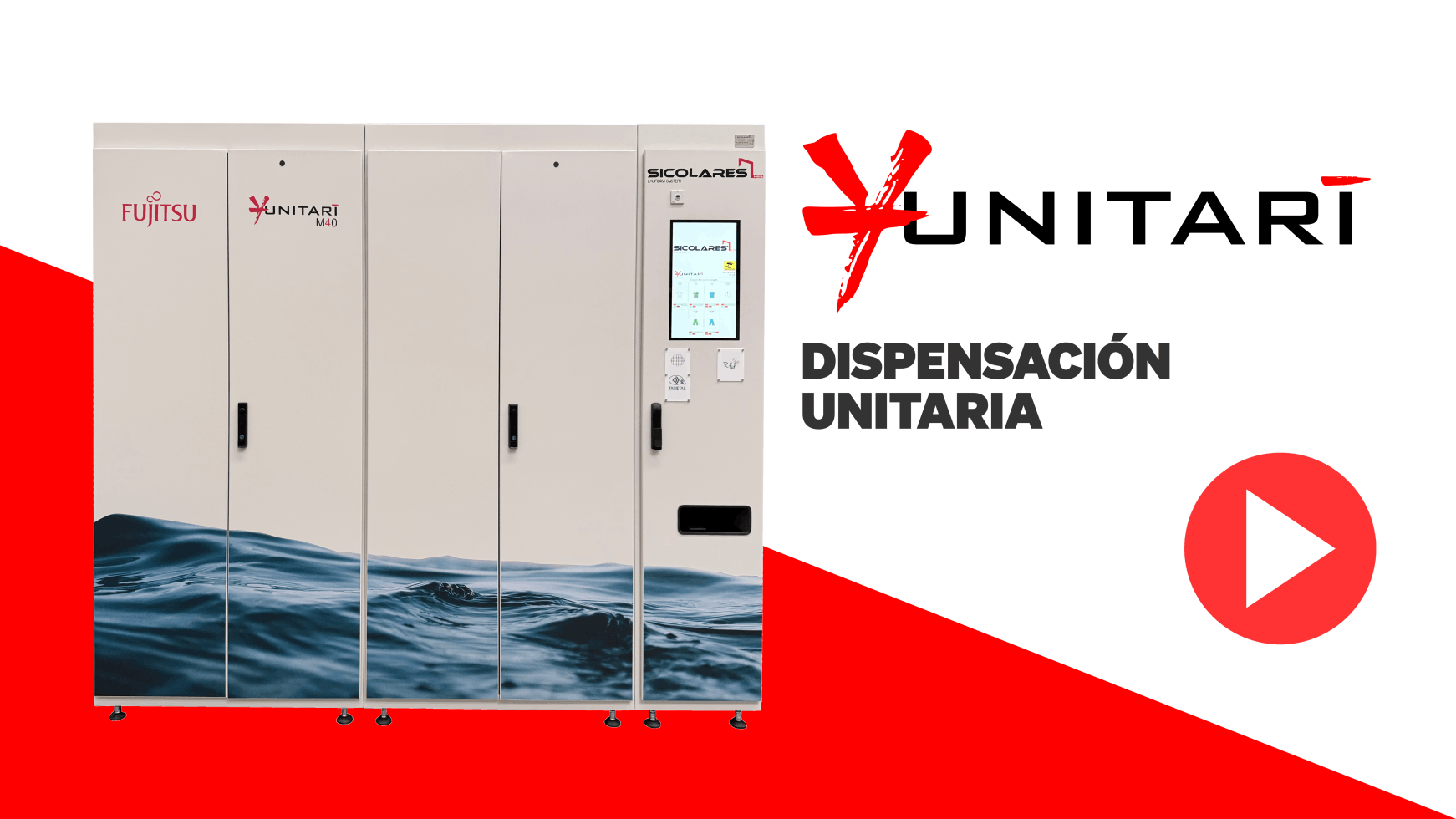 Dispensador de ropa unitario RFID UHF